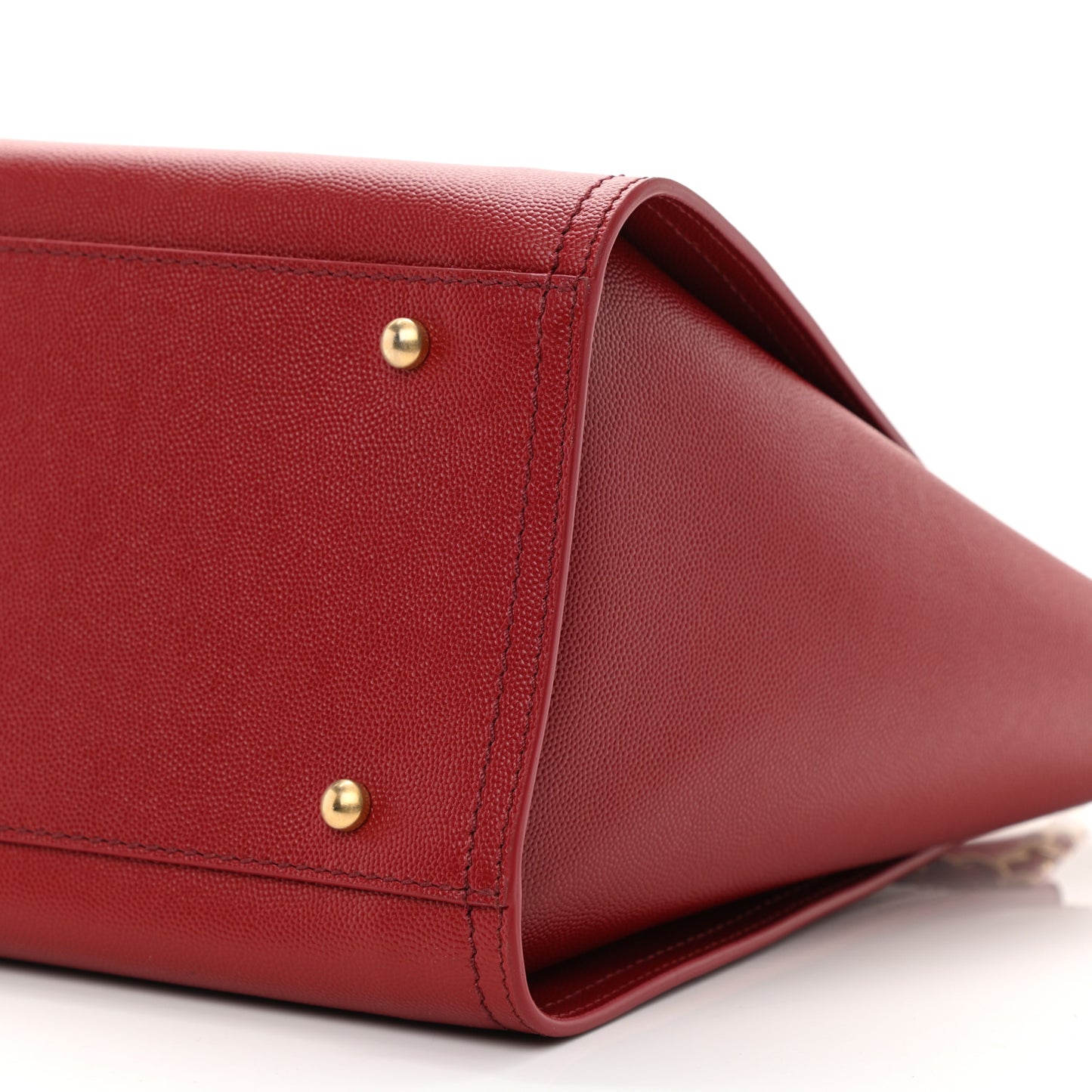 Caviar Small Studded Deauville Tote Red