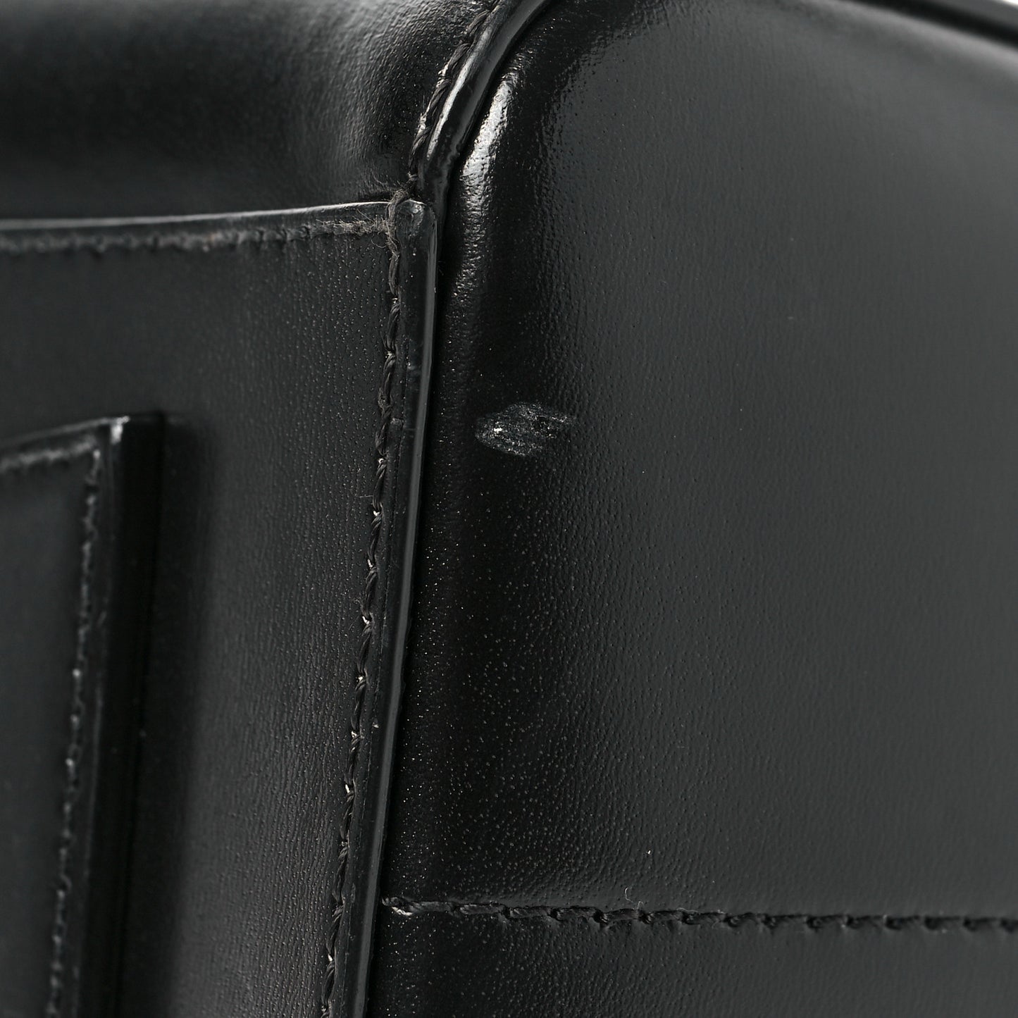 Shiny Lord Calfskin Small Antigona Black