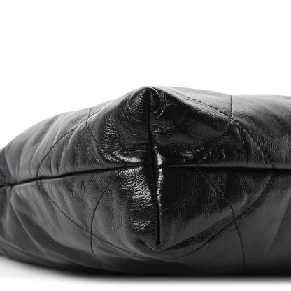 Chanel Shiny Calfskin Quilted Small Chanel 22 Black 10 of 11