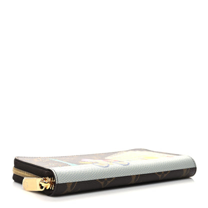 Louis Vuitton Monogram 2022 Christmas Animation Paris Zippy Wallet Pink 4 of 7