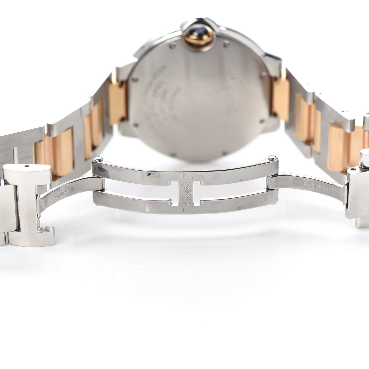 Cartier Stainless Steel 18K Pink Gold Pink Mother of Pearl 36mm Ballon Bleu De Cartier Automatic Watch 5 of 5