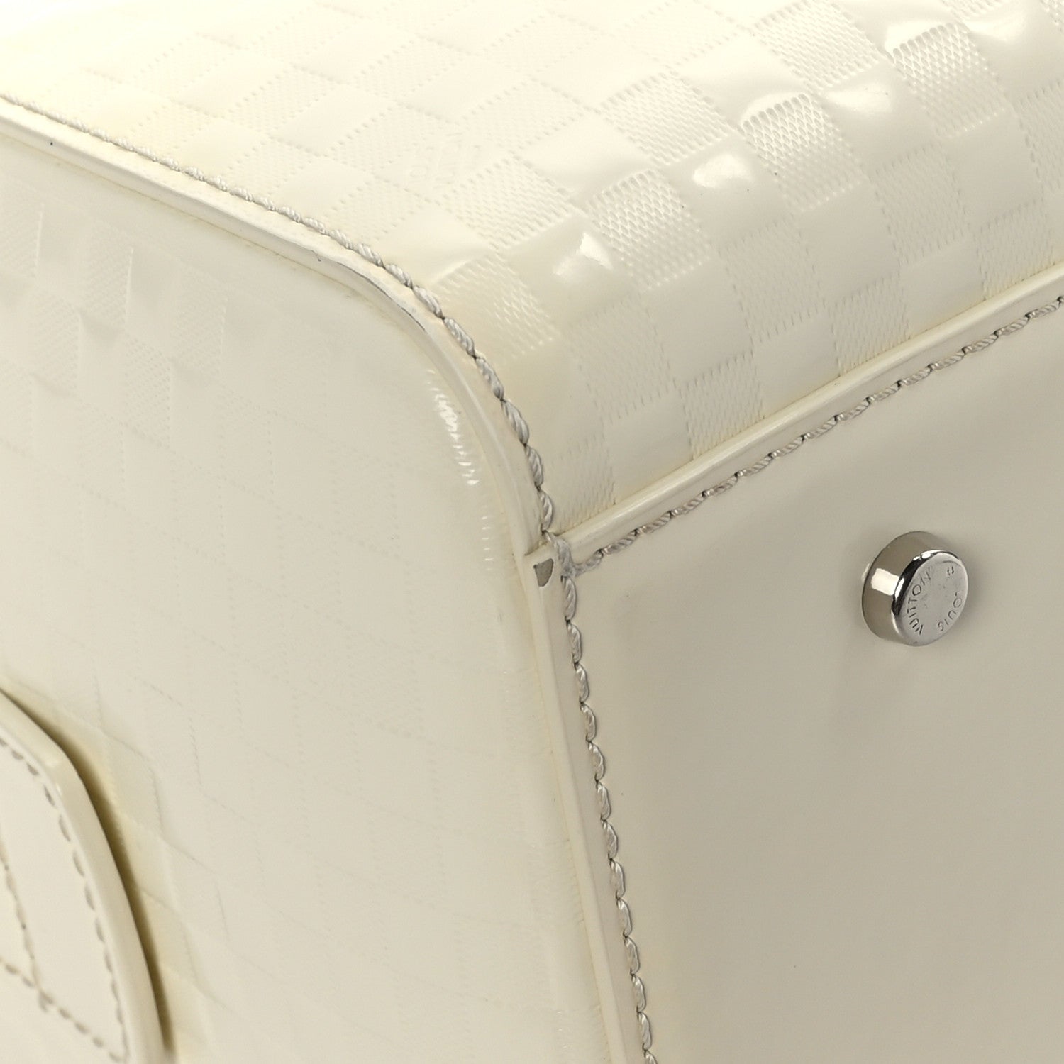 Louis Vuitton Damier Facette Speedy Cube PM Cream 8 of 13