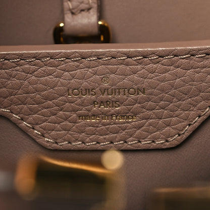 Louis Vuitton Taurillon Lambskin Capucines PM Taupe 7 of 11