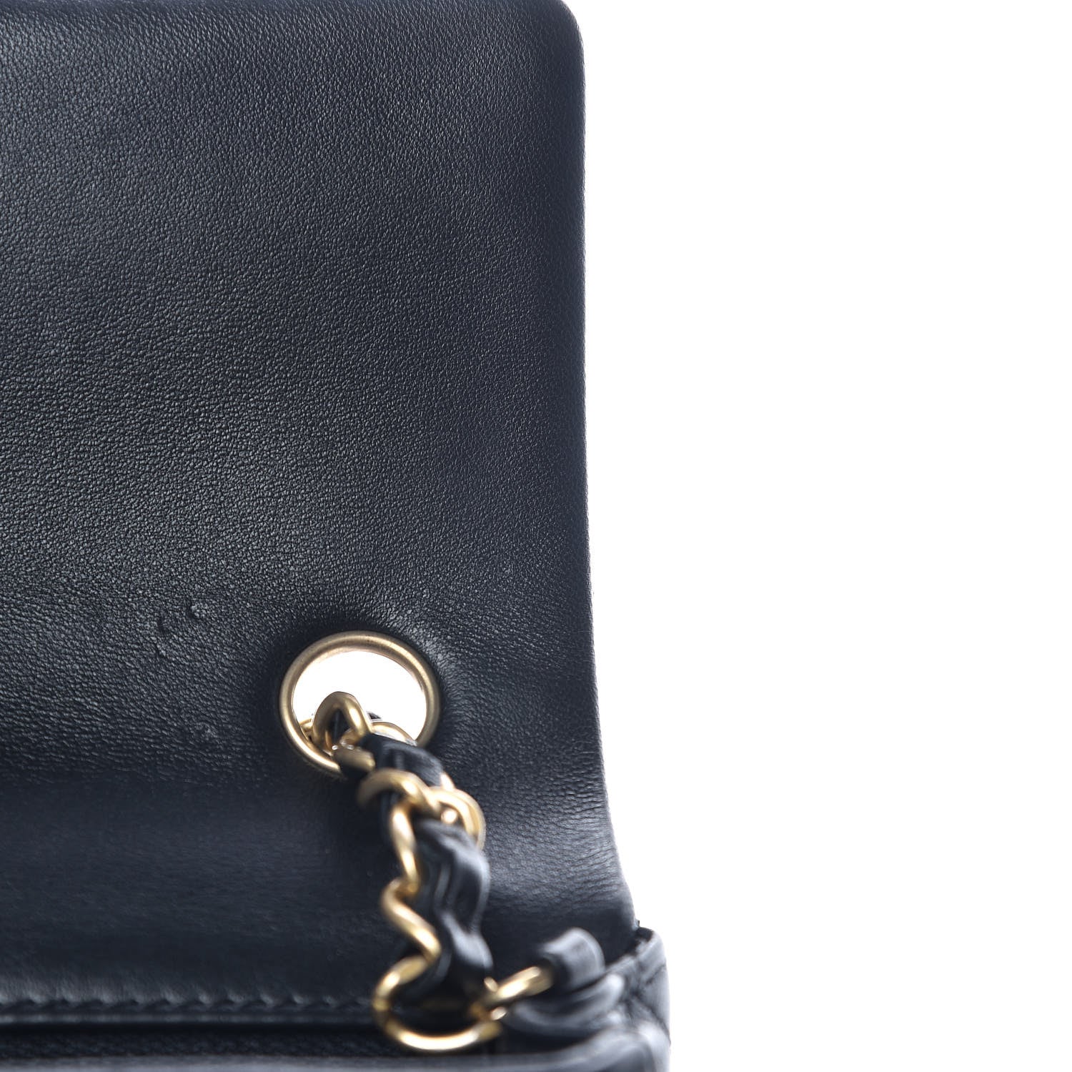 Chanel Lambskin Quilted Mini Rectangular Flap Black 15 of 16