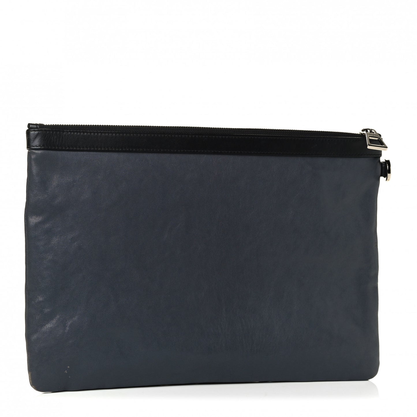 Lambskin Studded Star Pouch Navy