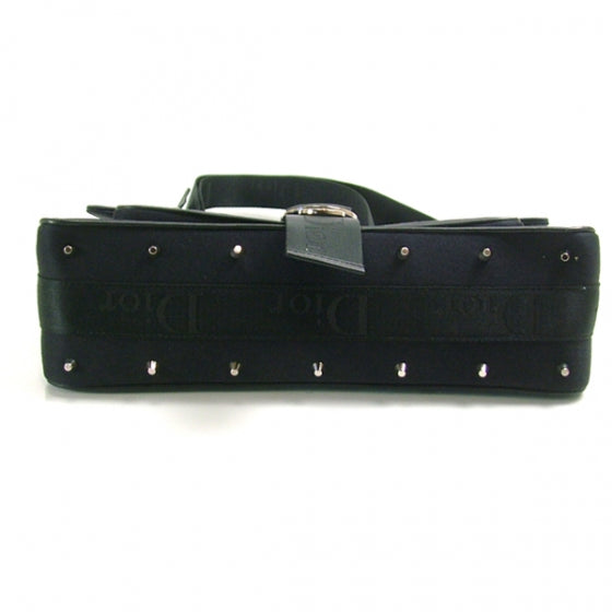 Christian Dior Canvas Shoulder Bag Black 5 of 11