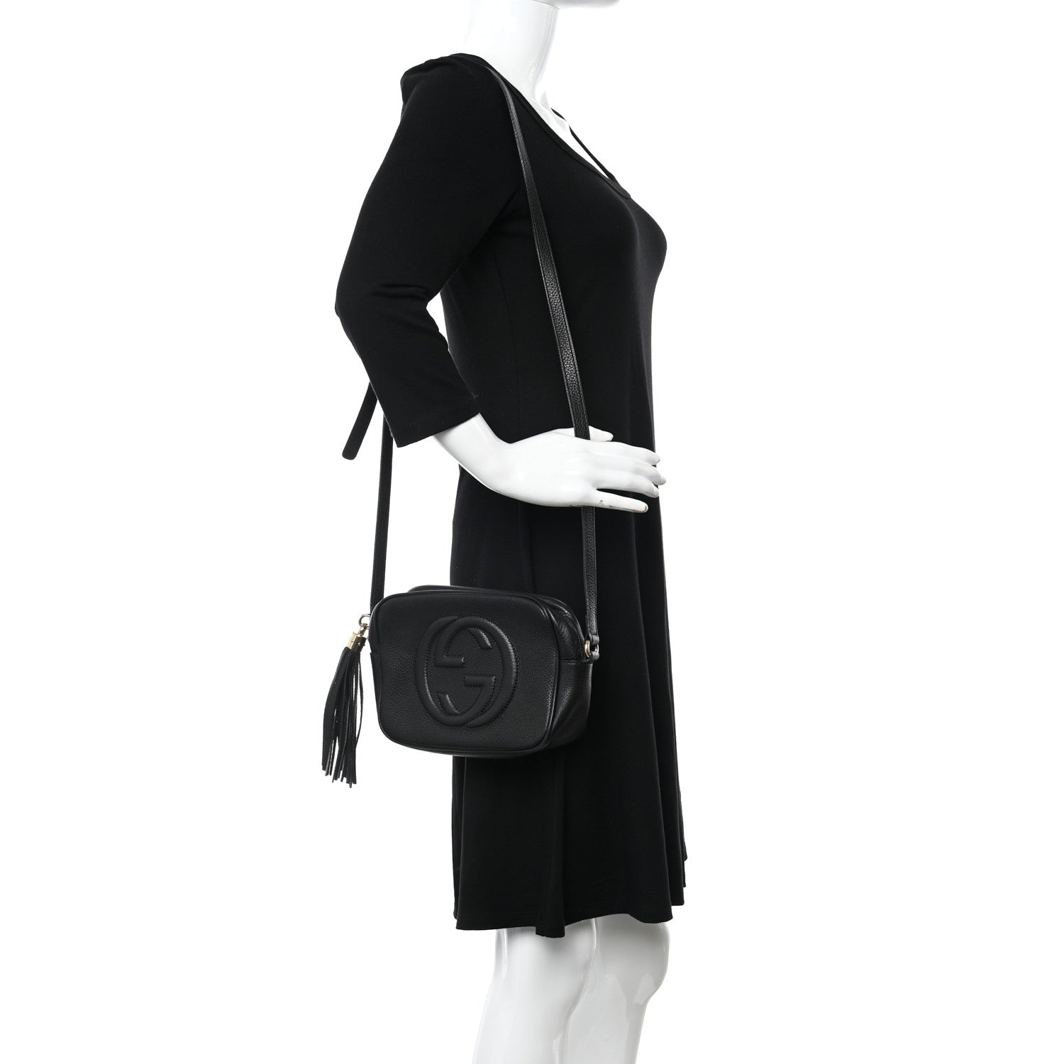 Gucci Pebbled Calfskin Small Soho Disco Bag Black 2 of 10