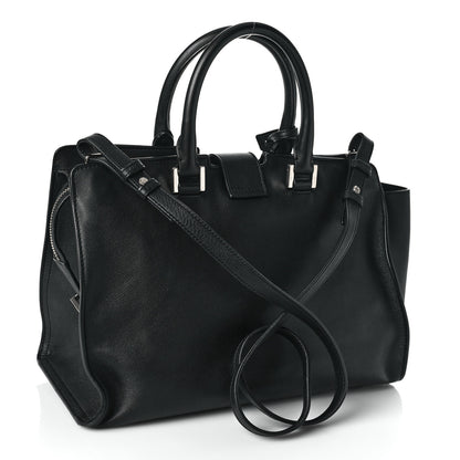 Saint Laurent Smooth Calfskin Small Monogram Cabas Black 3 of 9