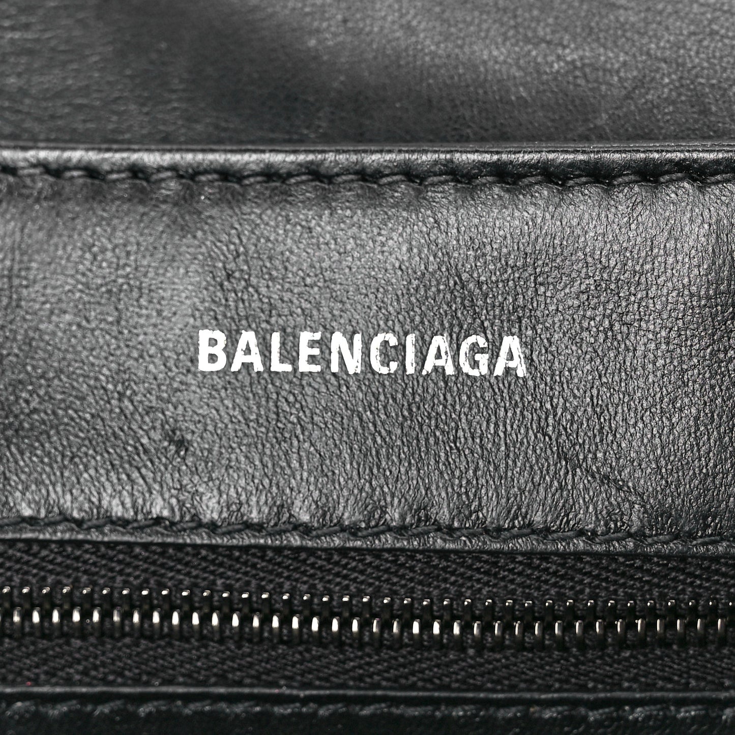 Nappa BB Monogram Embossed Medium Triplet Bag Black