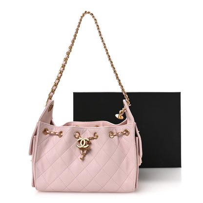 Chanel Caviar Quilted Mini Chanel 25 Handbag Light Pink 11 of 11