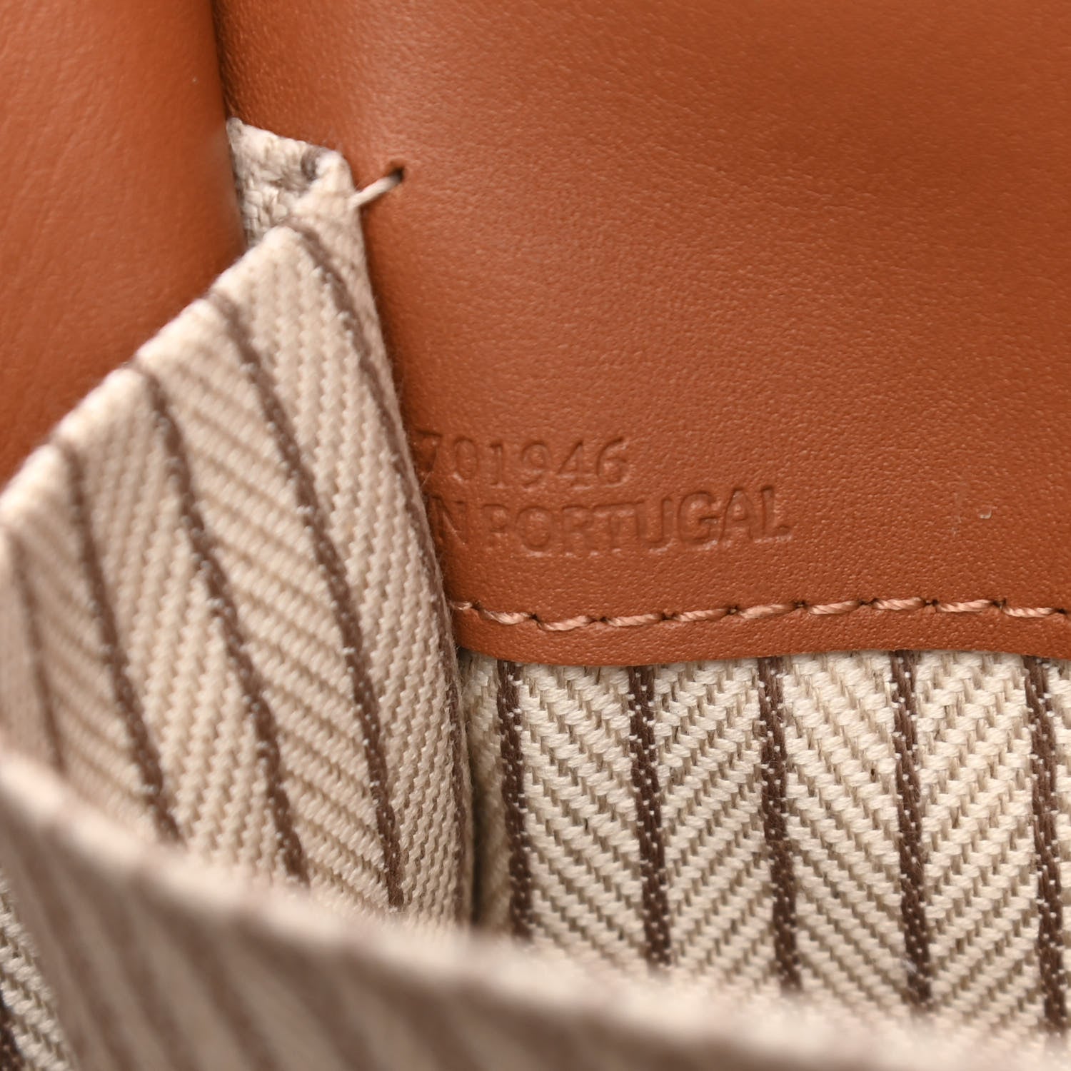Loewe Canvas Calfskin Cushion Tote Taupe 7 of 17