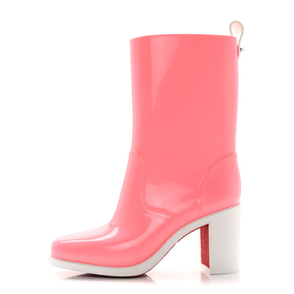 Christian Louboutin PVC Loubirain 70MM Rain Boots 36 Bubble Gum 1 of 11