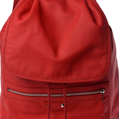Balenciaga Calfskin Classic Hardware S Traveler Backpack Rouge Grenade 6 of 8