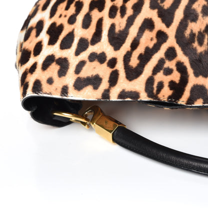 Saint Laurent Calf Hair Leopard Print Large Roady Hobo 11 of 22