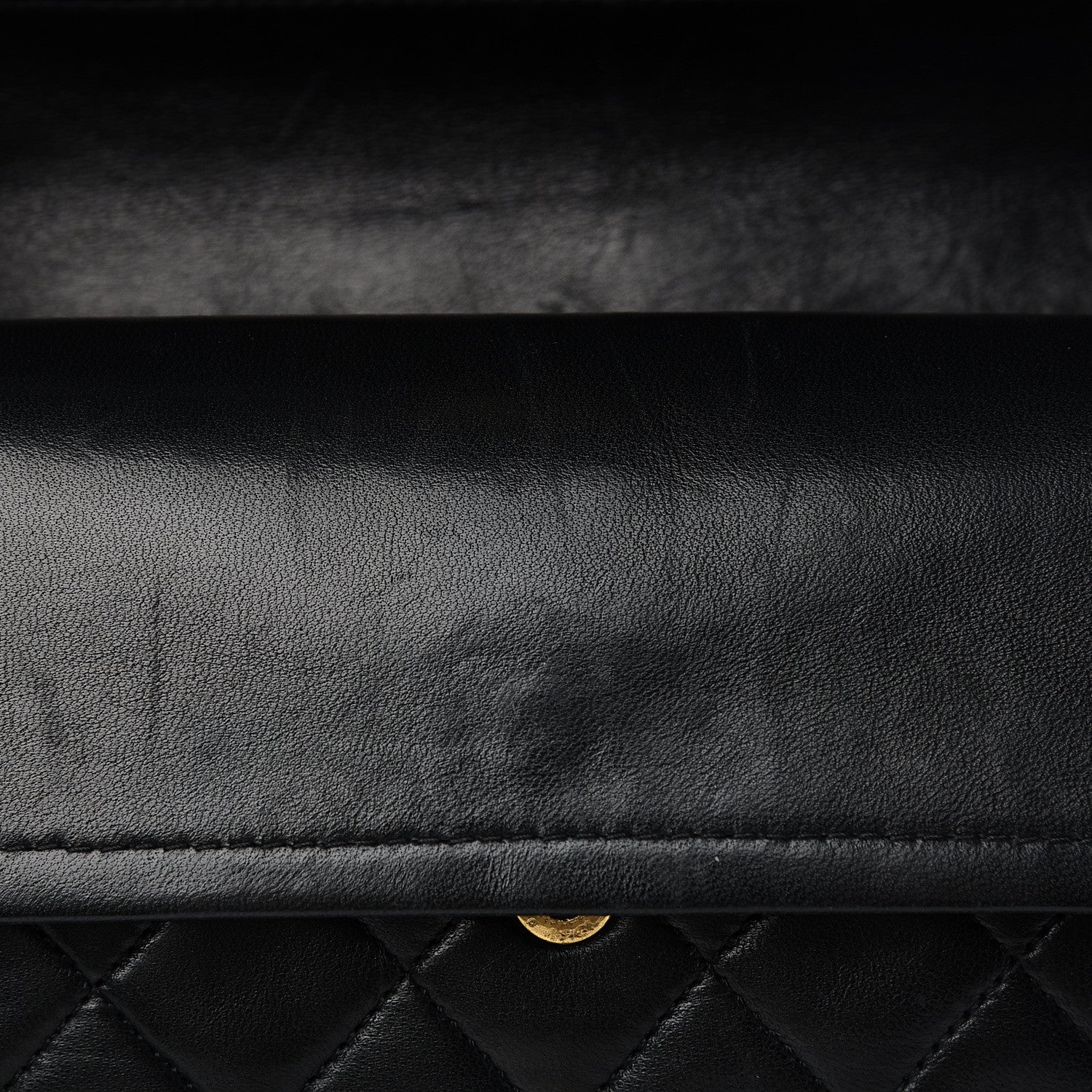 Chanel Lambskin Quilted Medium Double Flap Black 14 of 17