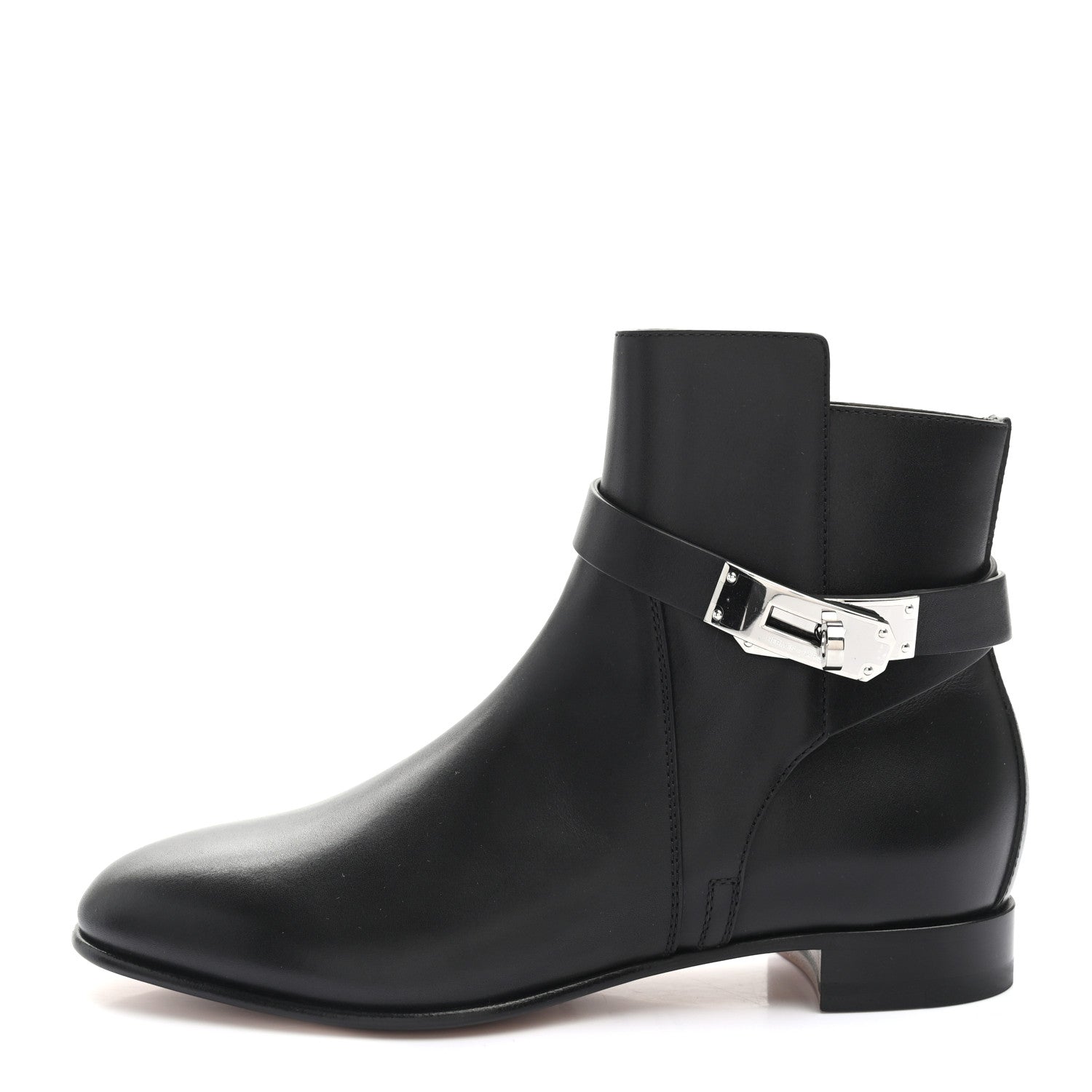 Hermes Calfskin Neo Low Boots 35.5 Black 1 of 8