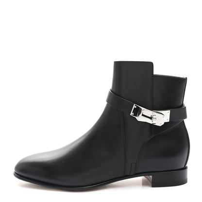Hermes Calfskin Neo Low Boots 35.5 Black 1 of 8