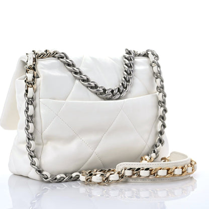 Chanel Lambskin Quilted Medium Chanel 19 Flap White 3 of 11