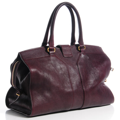 Saint Laurent Sheepskin Medium Cabas ChYc Plum 3 of 9