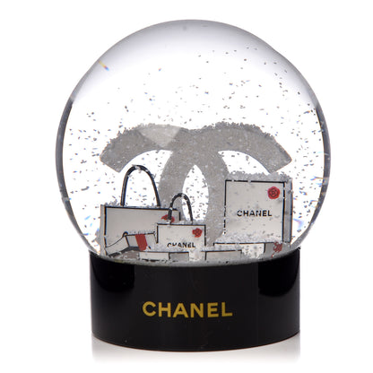 Chanel Glass CC Shopping Bag Snow Globe 1 of 3