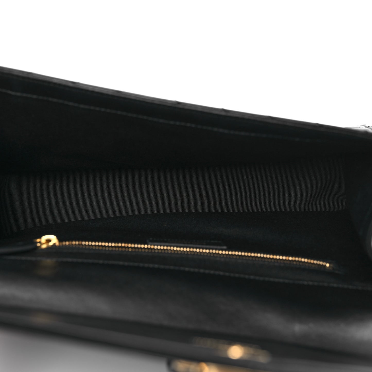 Smooth Calfskin Matelasse Chevron Large Monogram Satchel Black