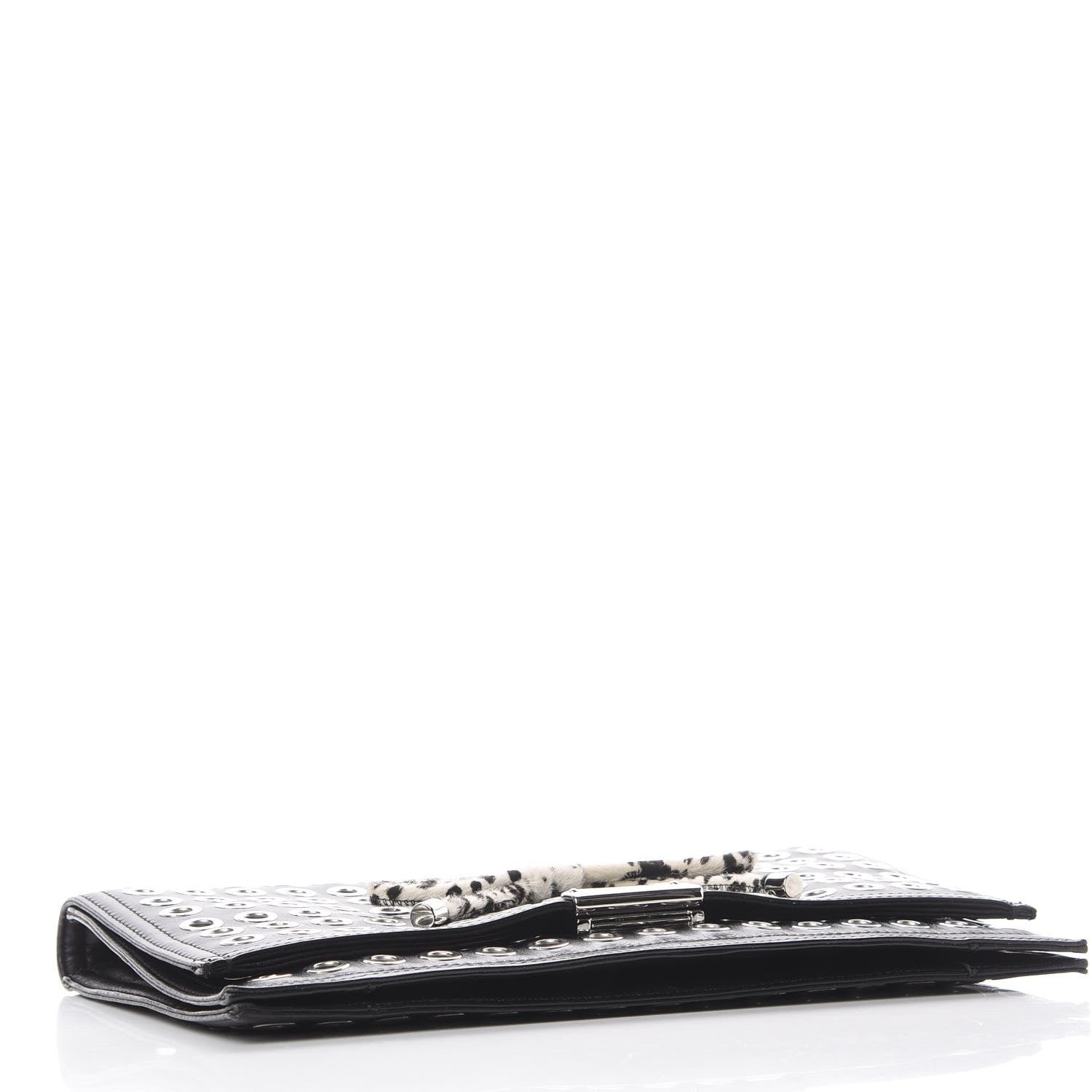 Burberry Prorsum Lambskin Grommet Clutch Black 3 of 11