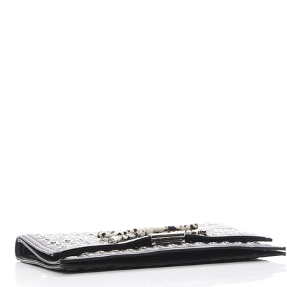 Burberry Prorsum Lambskin Grommet Clutch Black 3 of 11