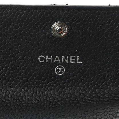 Chanel Caviar Quilted Flap Card Holder Black 6 of 11