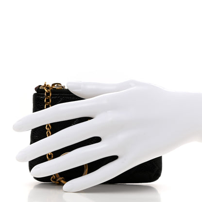 Chanel Caviar Quilted Zipped Key Holder Case Black 2 of 8