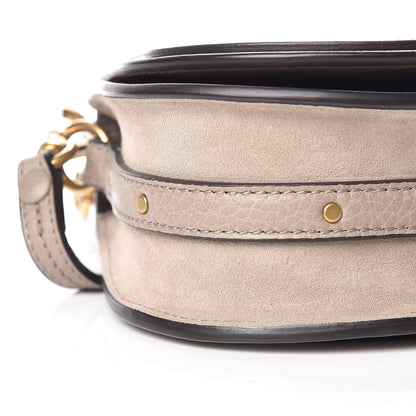 Chloe Calfskin Suede Small Nile Bracelet Bag Motty Grey 8 of 9