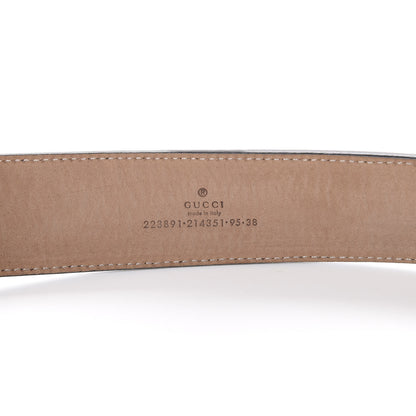 Gucci Imprime Monogram Interlocking G Belt 95 38 Black 3 of 7