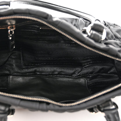 Prada Tessuto Nylon Gaufre Shopping Satchel Black 5 of 14