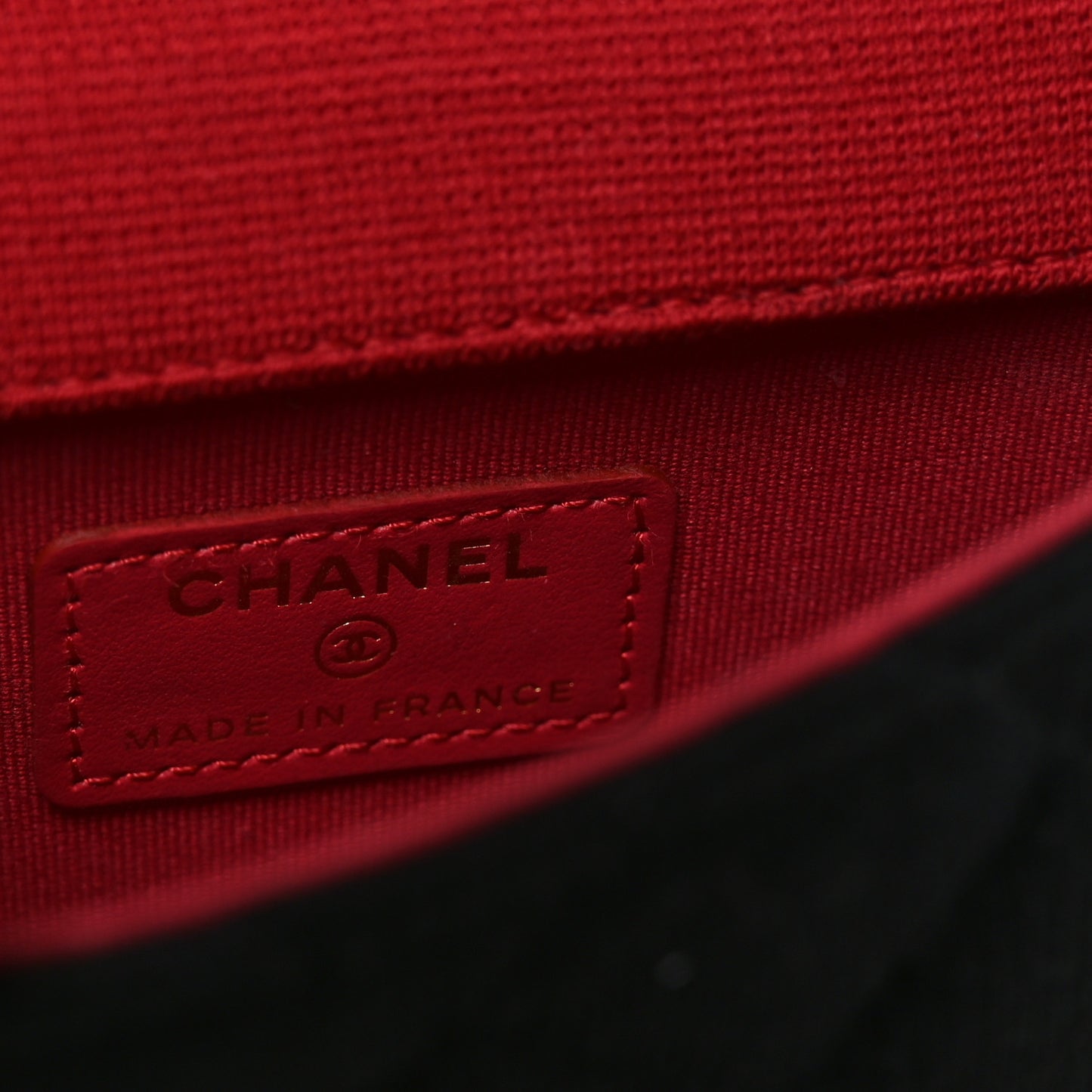 Jersey Quilted Micro Mini Flap Black