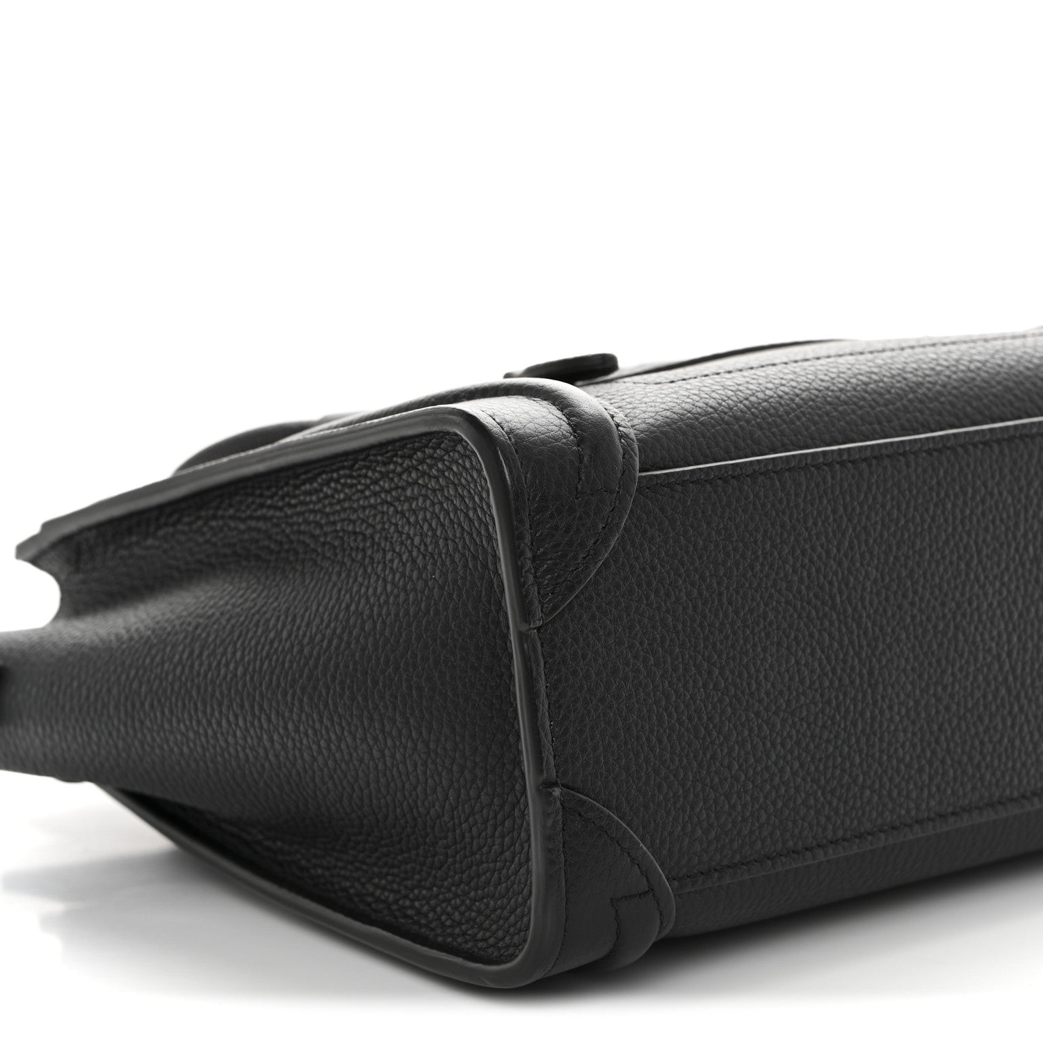 Celine Drummed Calfskin Nano Luggage Black 10 of 11