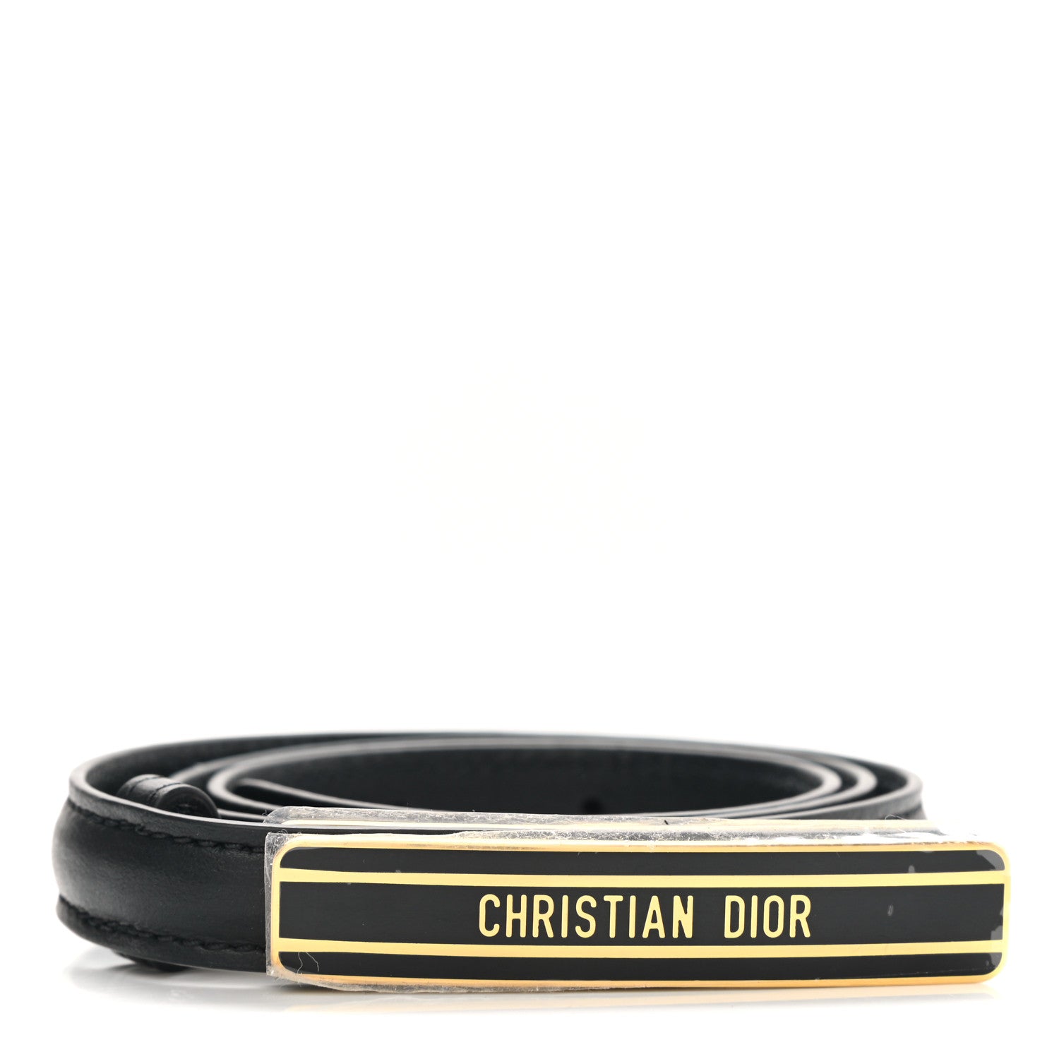 Christian Dior Calfskin Dior ID Belt 70 Black 1 of 5