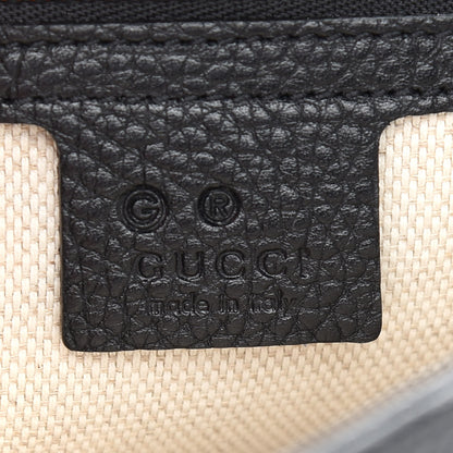 Gucci Pebbled Calfskin Medium Soho Flap Crossbody Black 6 of 11