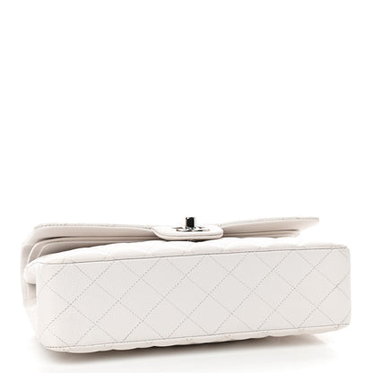 Chanel Caviar Quilted Medium Double Flap White 3 of 10