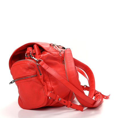 Alexander Wang Lambskin Marti Convertible Backpack Cola Rhodium Hardware 2 of 9