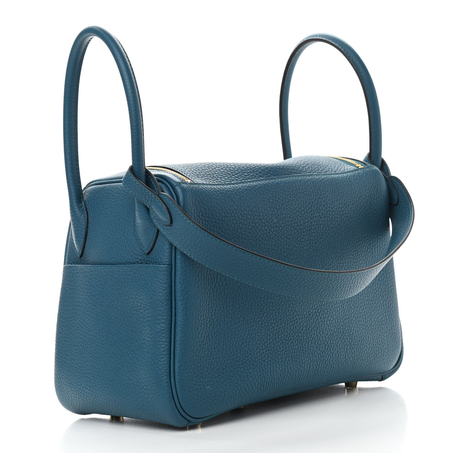 Hermes Taurillon Clemence Lindy 26 Vert Bosphore 3 of 14