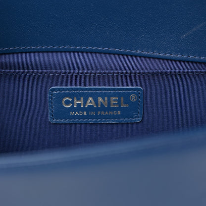 Chanel Lambskin Quilted Medium Boy Flap Blue 6 of 10