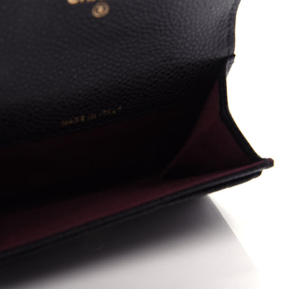 Chanel Caviar Quilted Flap Card Holder Wallet Black 5 of 9