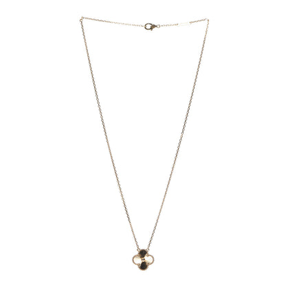 Van Cleef & Arpels 18K Yellow Gold Guilloche Vintage Alhambra Pendant Necklace 5 of 8