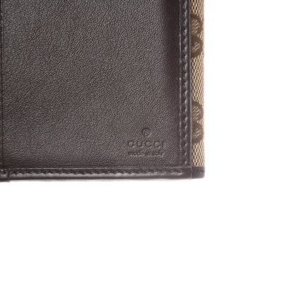 Gucci Monogram Margaux Calfskin Dice Continental Wallet Beige Ebony Dark Brown 6 of 9