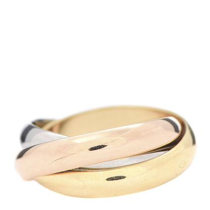 Cartier 18K Pink Yellow White Gold Classic Trinity Ring 51 5.75 3 of 6