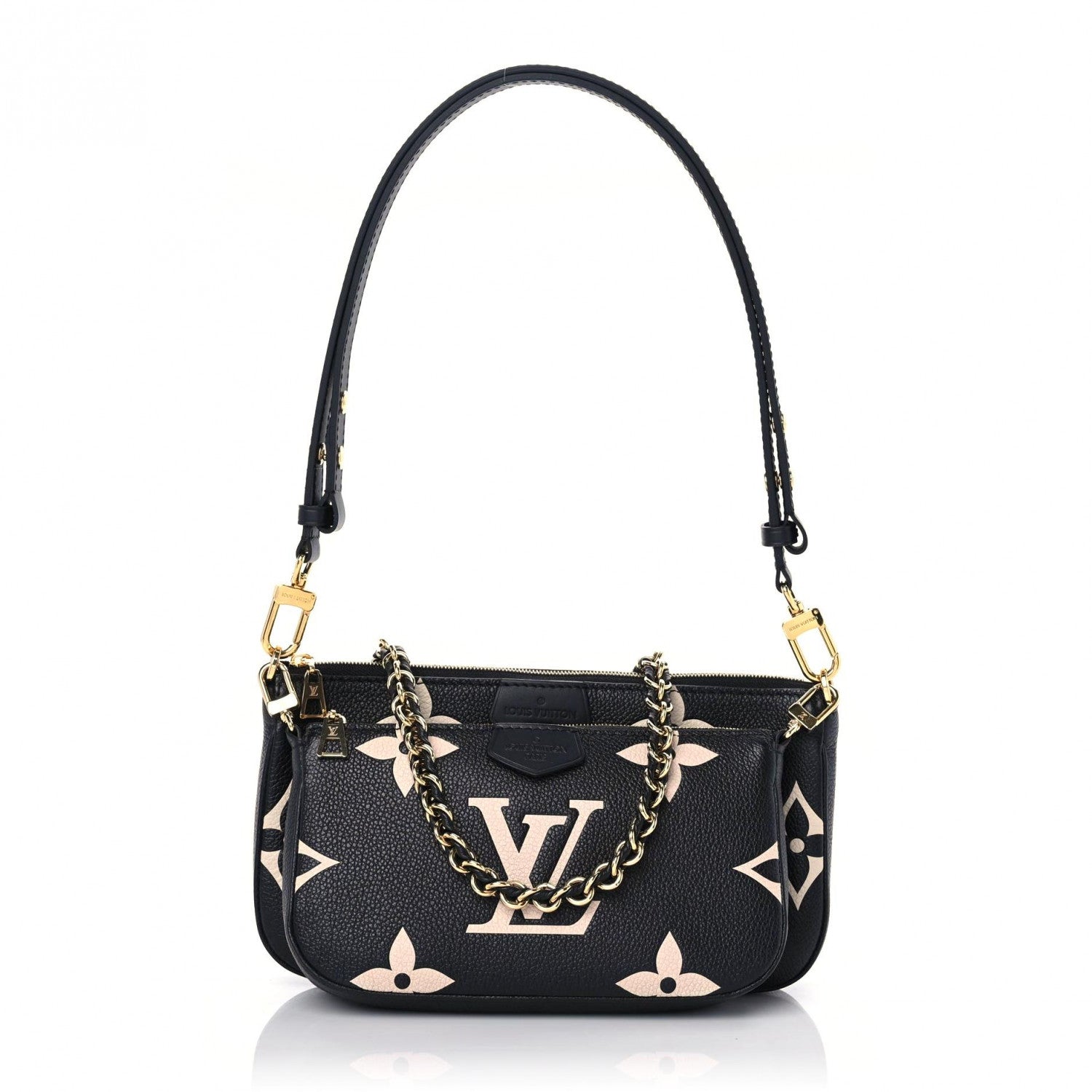 Louis Vuitton Empreinte Monogram Giant Multi Pochette Accessories Black Beige 1 of 9