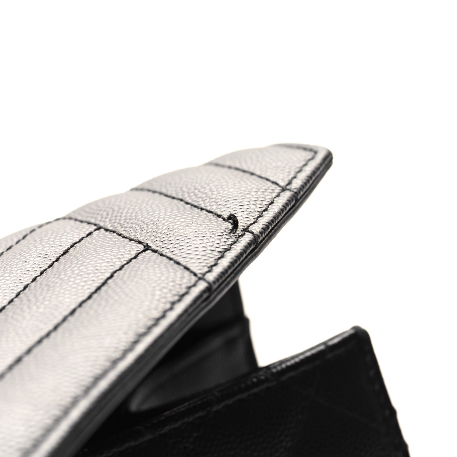 Saint Laurent Grain De Poudre Textured Mixed Matelasse Triquilt Medium Monogram Satchel Black 11 of 11
