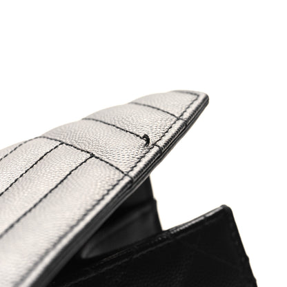 Saint Laurent Grain De Poudre Textured Mixed Matelasse Triquilt Medium Monogram Satchel Black 11 of 11