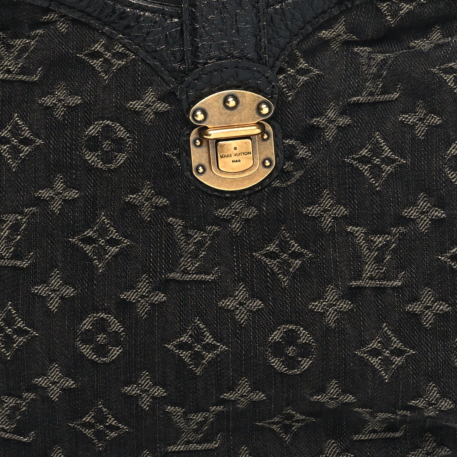 Louis Vuitton Monogram Slightly Denim Black 7 of 11