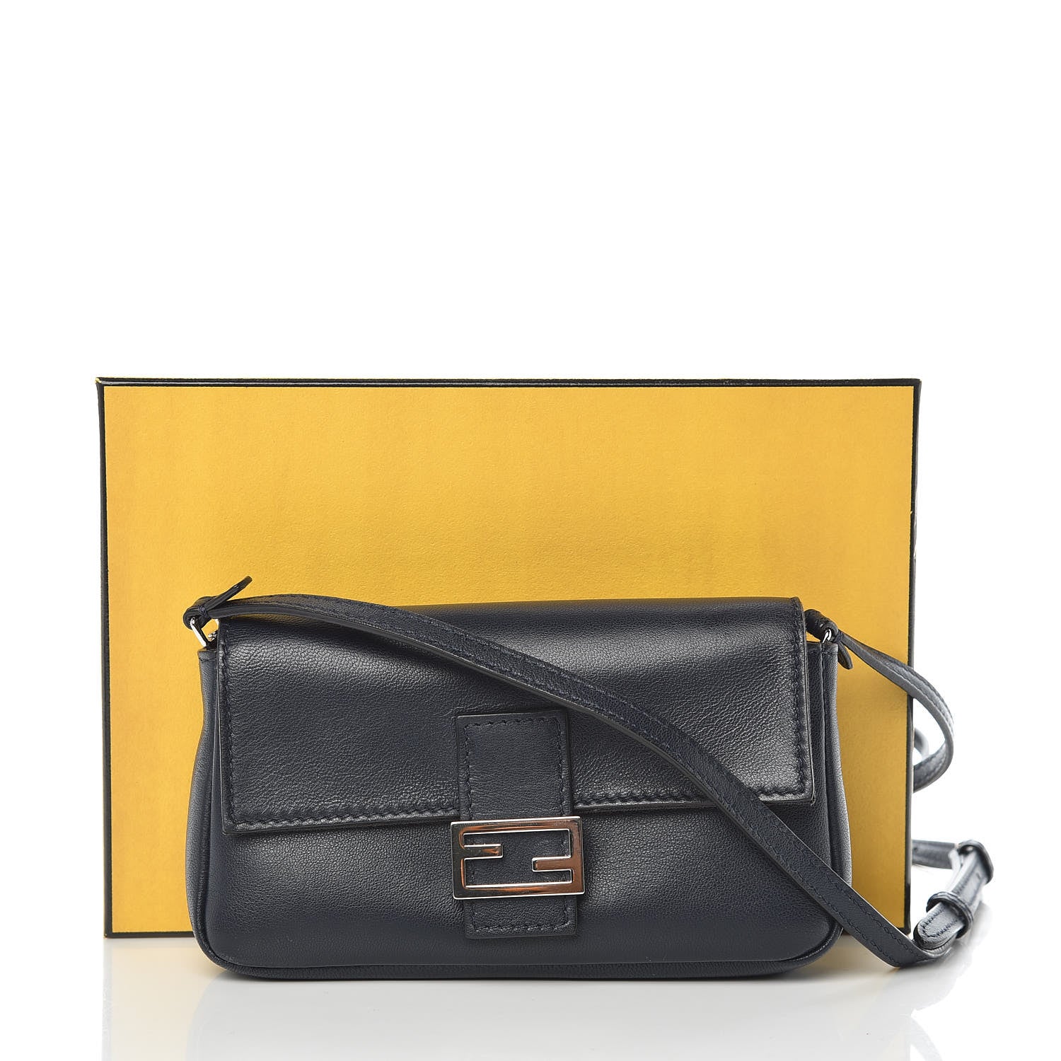 Fendi Nappa Micro Baguette Blue 10 of 10
