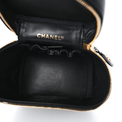 Chanel Caviar Vanity Cosmetic Case Black 5 of 9